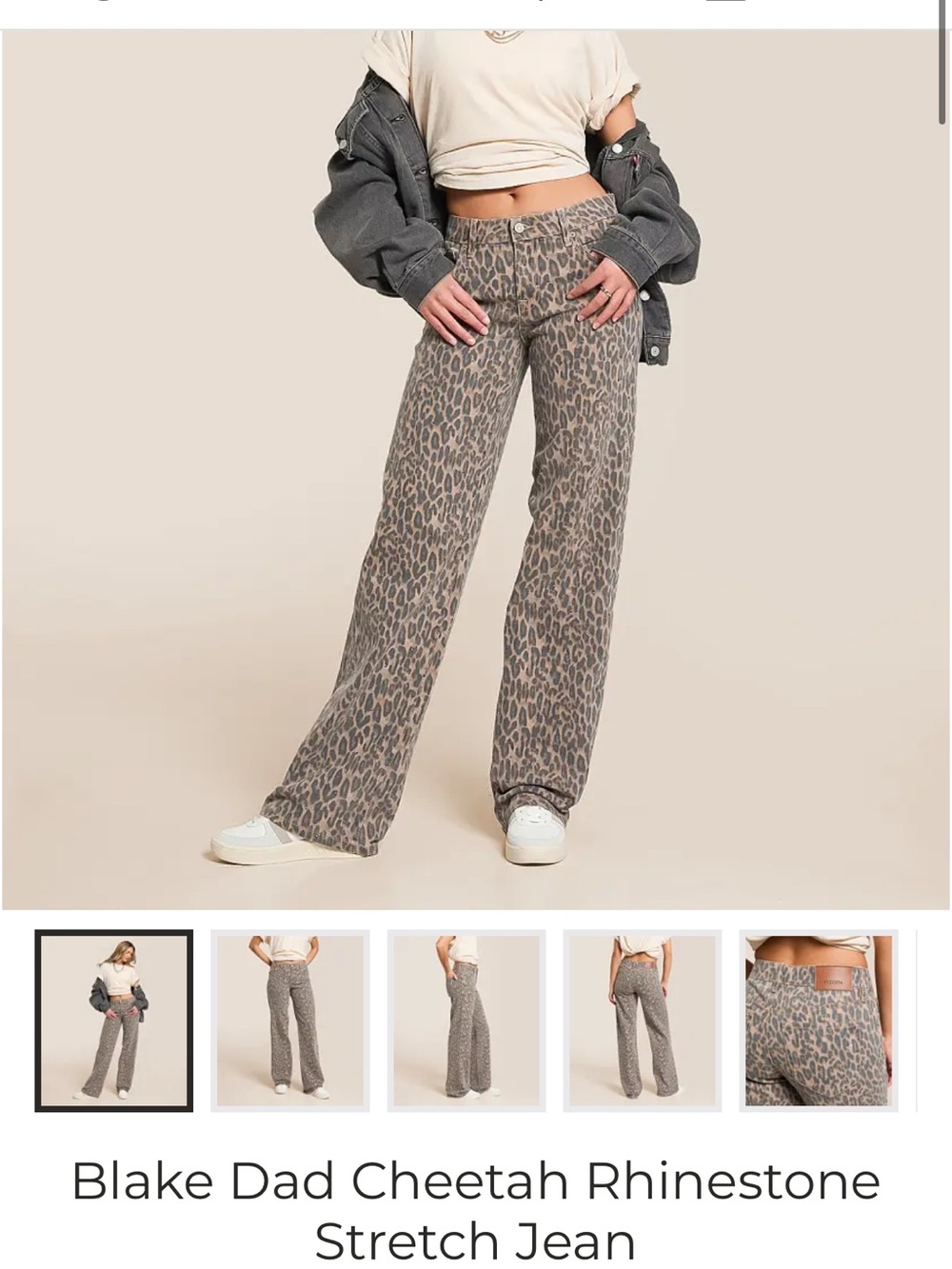 High-Rise Wide Leg Cheetah Print Pants - Taupe